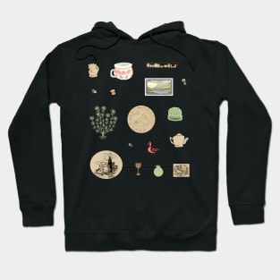 Curious Cottagecore Crockery - Aesthetic Sheet Hoodie